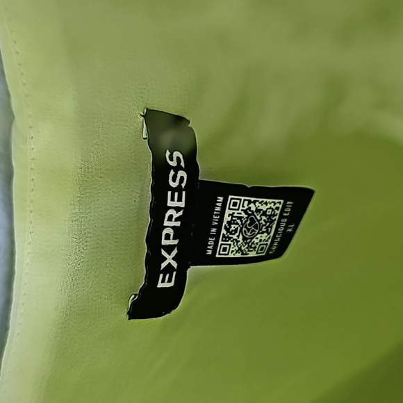 Express Romantic satin lace strap downtown cami lemon yellow XL - Picture 4 of 13